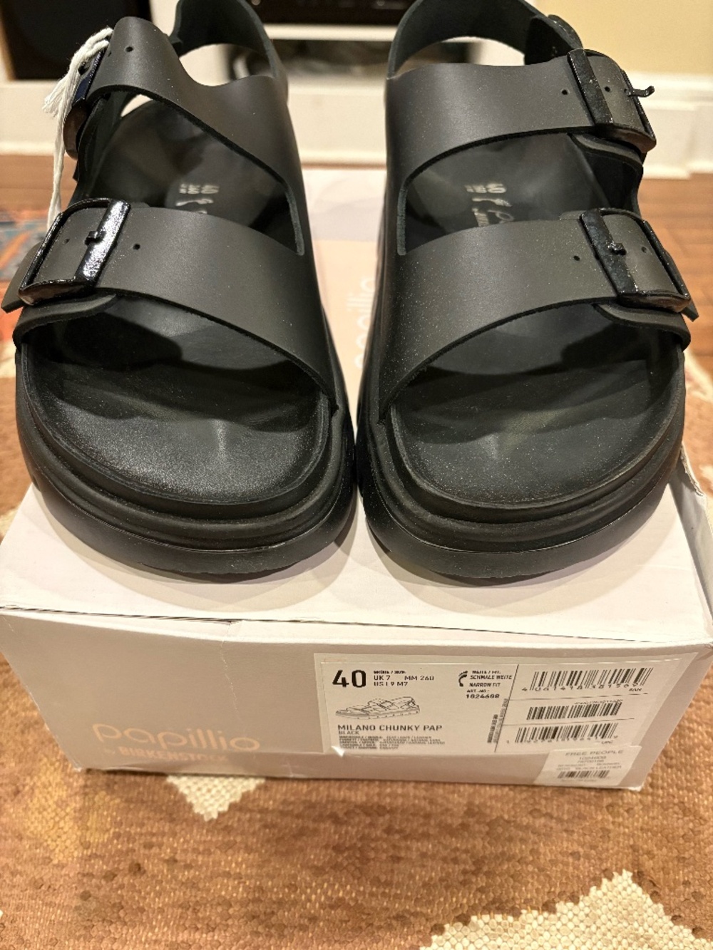 NWT Birkenstock Milano Chunky Pap size 40